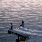 (Hoch) - See - Angler am Lac Leman