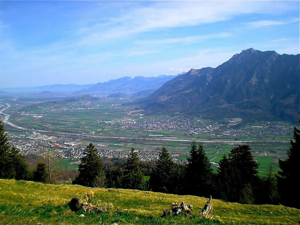 Hoch über Buchs und Sevelen