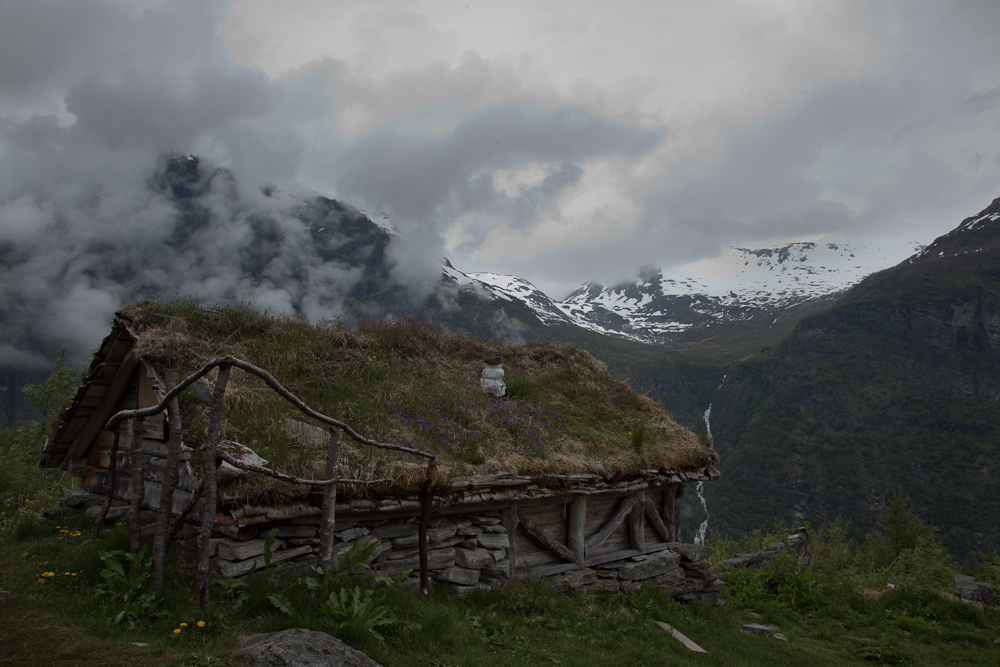 hoch über dem Geirangerfjord