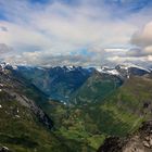 Hoch über dem Geringer Fjord