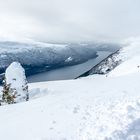 Hoch über dem Innvikfjord