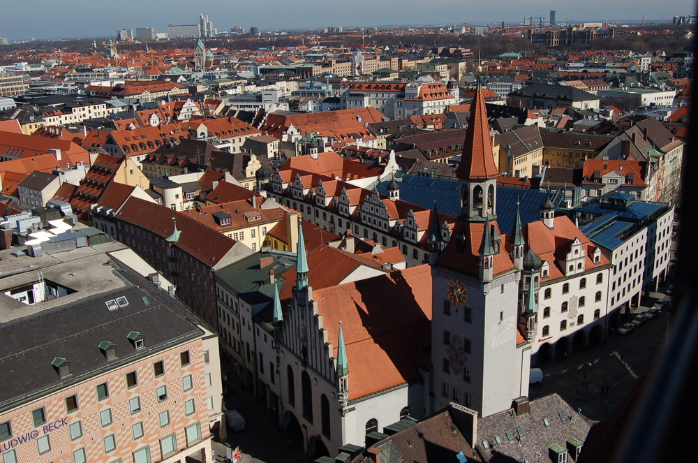 Hoch über den Dächern von München