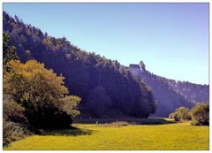 Hoch über der Wiesent thront die Burg