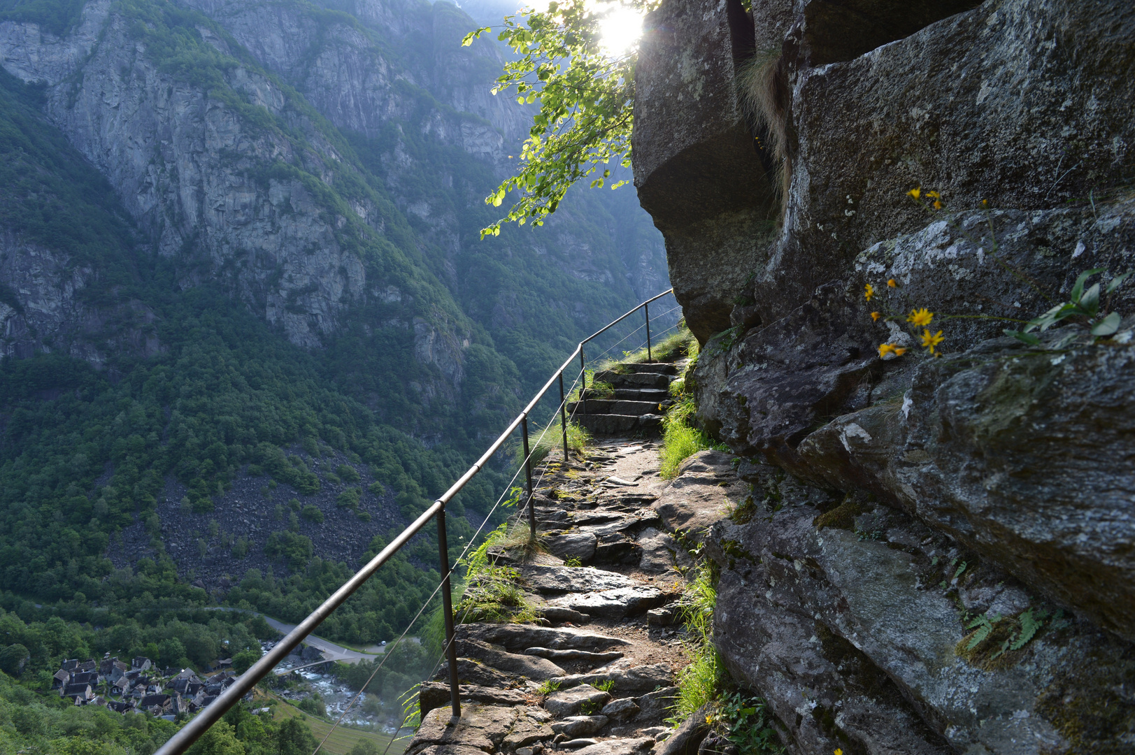 Hoch über Foroglio im Val Bavona