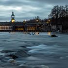 Hochablass in Augsburg am Abend