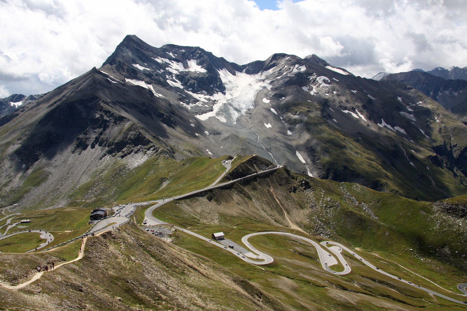 Hochalpenstrasse über den Weisskopf Richtung Grossglockner...