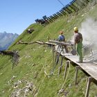 Hochalpiner Arbeitsplatz - Heuberg Lawinenverbauung