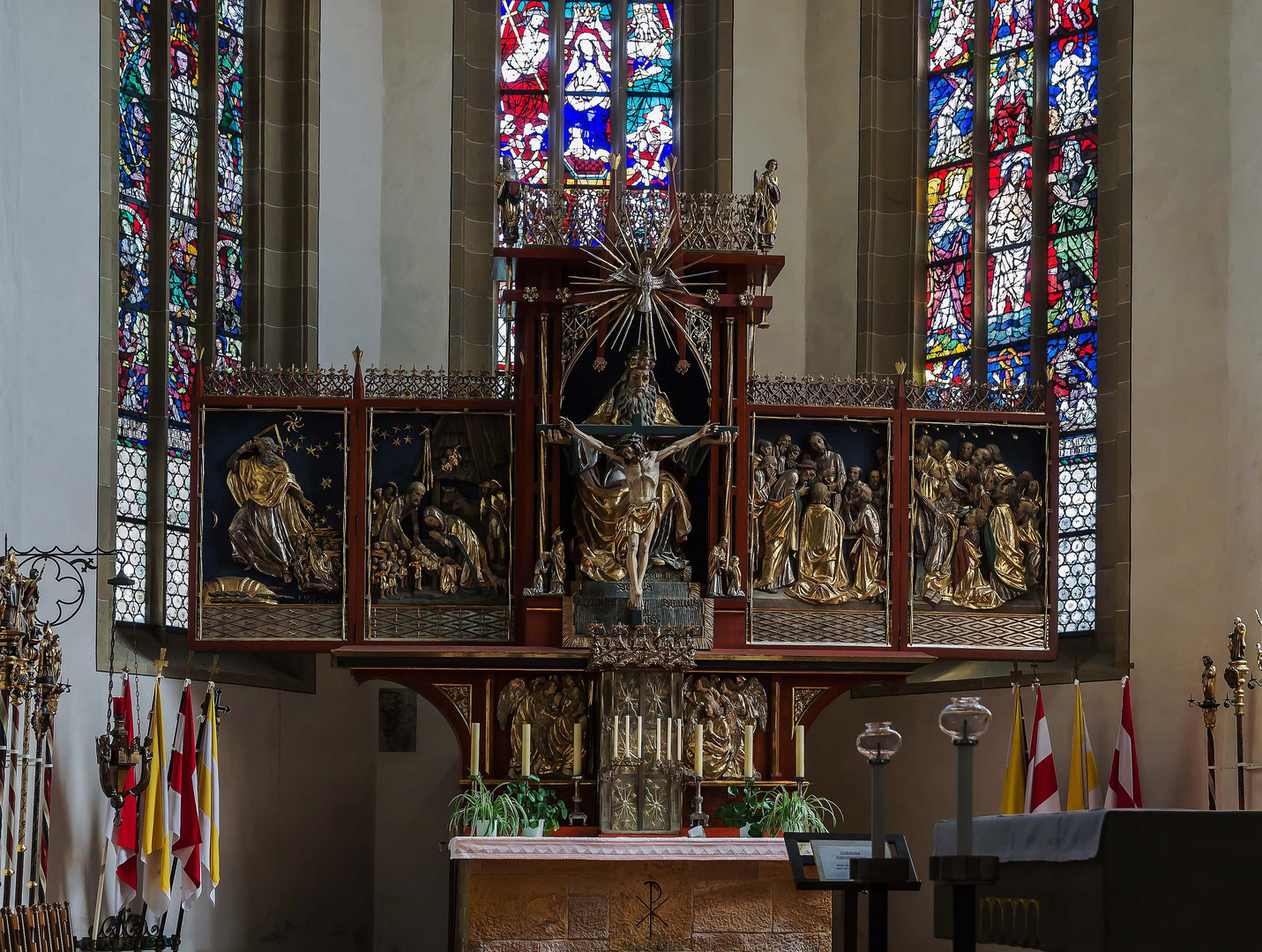 Hochaltar im Chor zu Maria Himmelfahrt Bad Königshofen