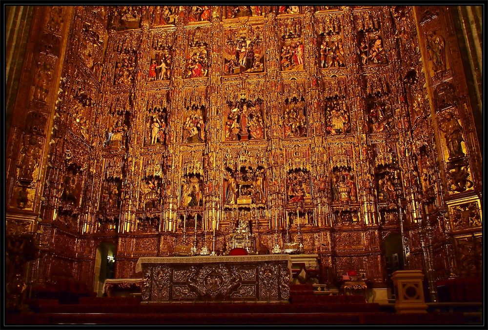 Hochaltar mit Retablo, Capilla Major – Kathedrale Sevilla