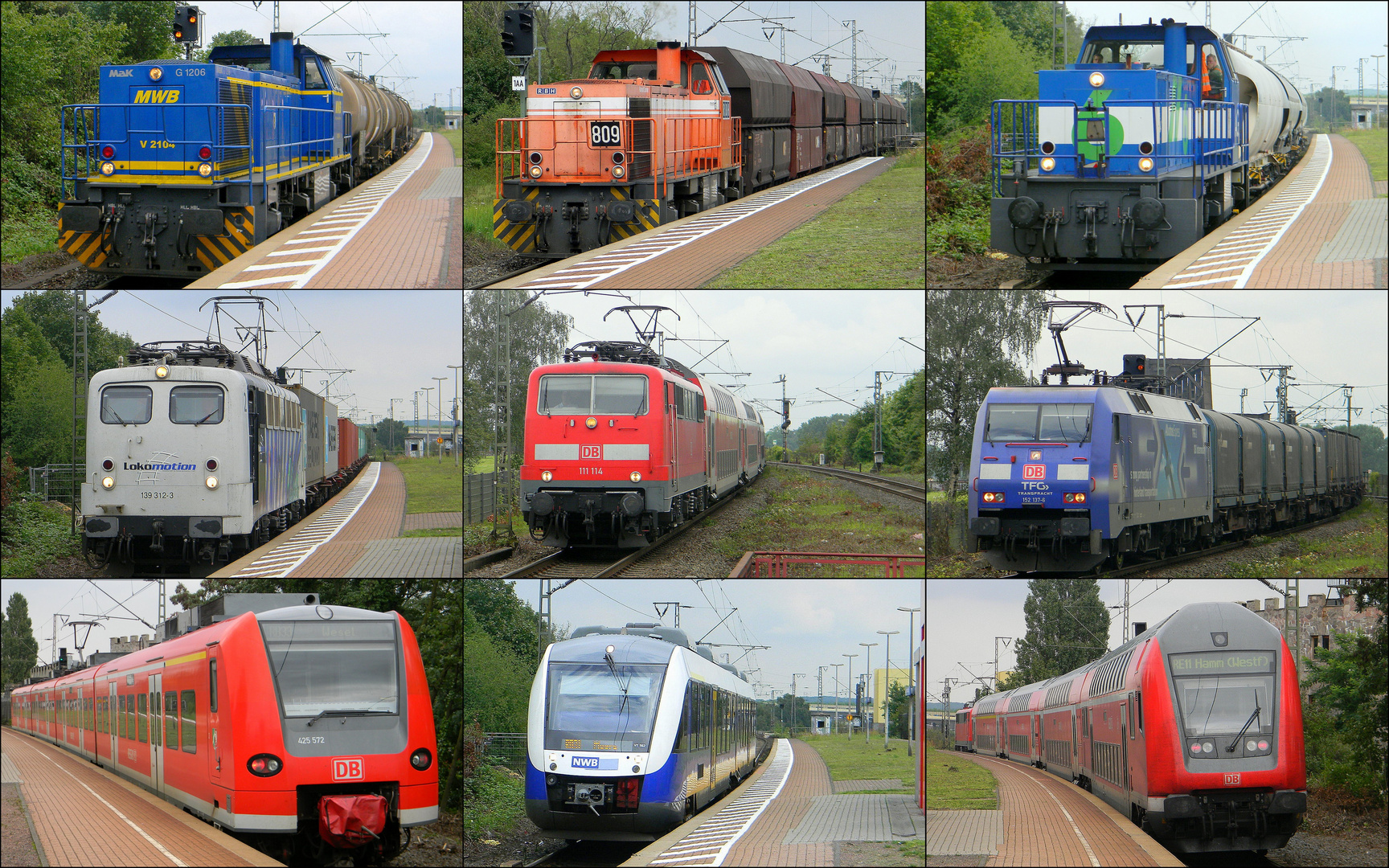 Hochbetrieb am Duisburg Hochfeld Süd Bahnhof