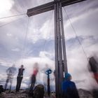 Hochbetrieb am Gipfel