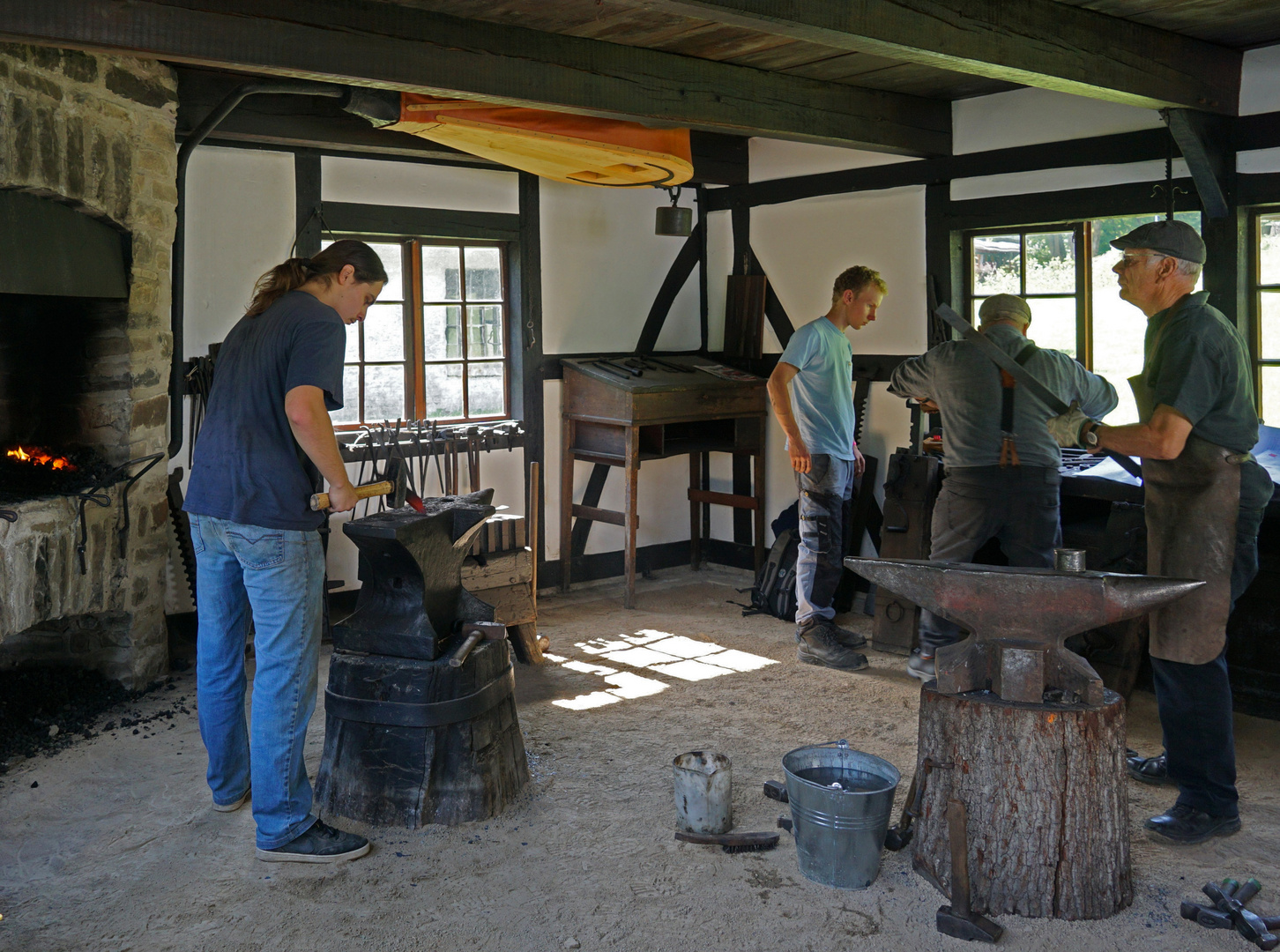 Hochbetrieb in der Schmiede (3)