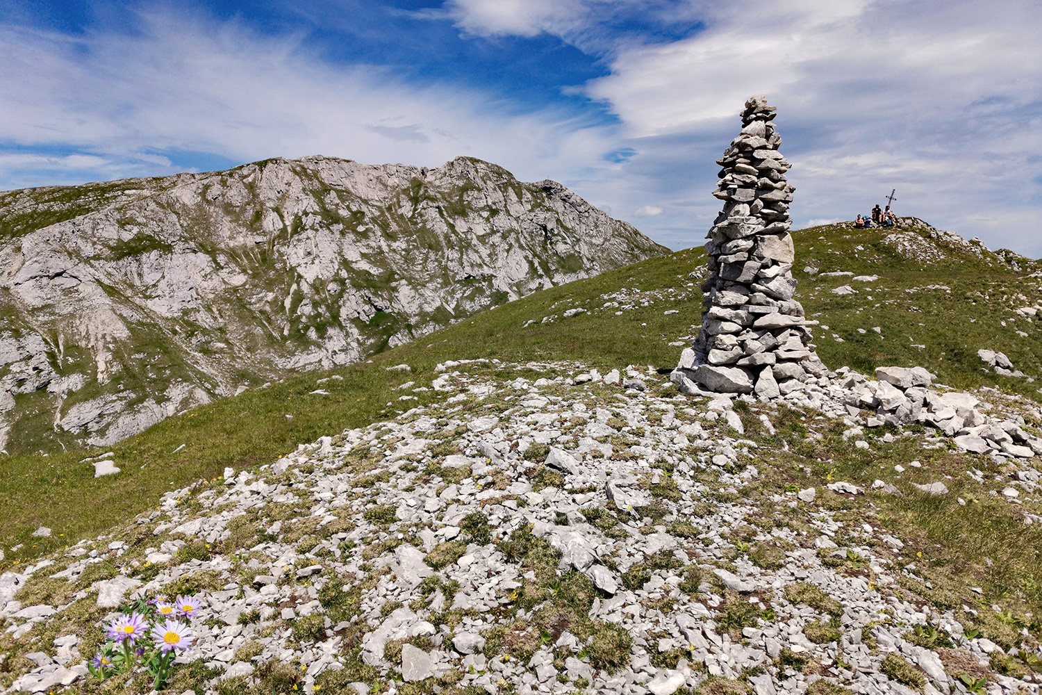 Hochblase, ganz oben!