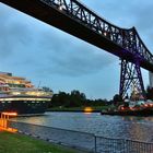 Hochbrücke in Rendsburg- am Abend