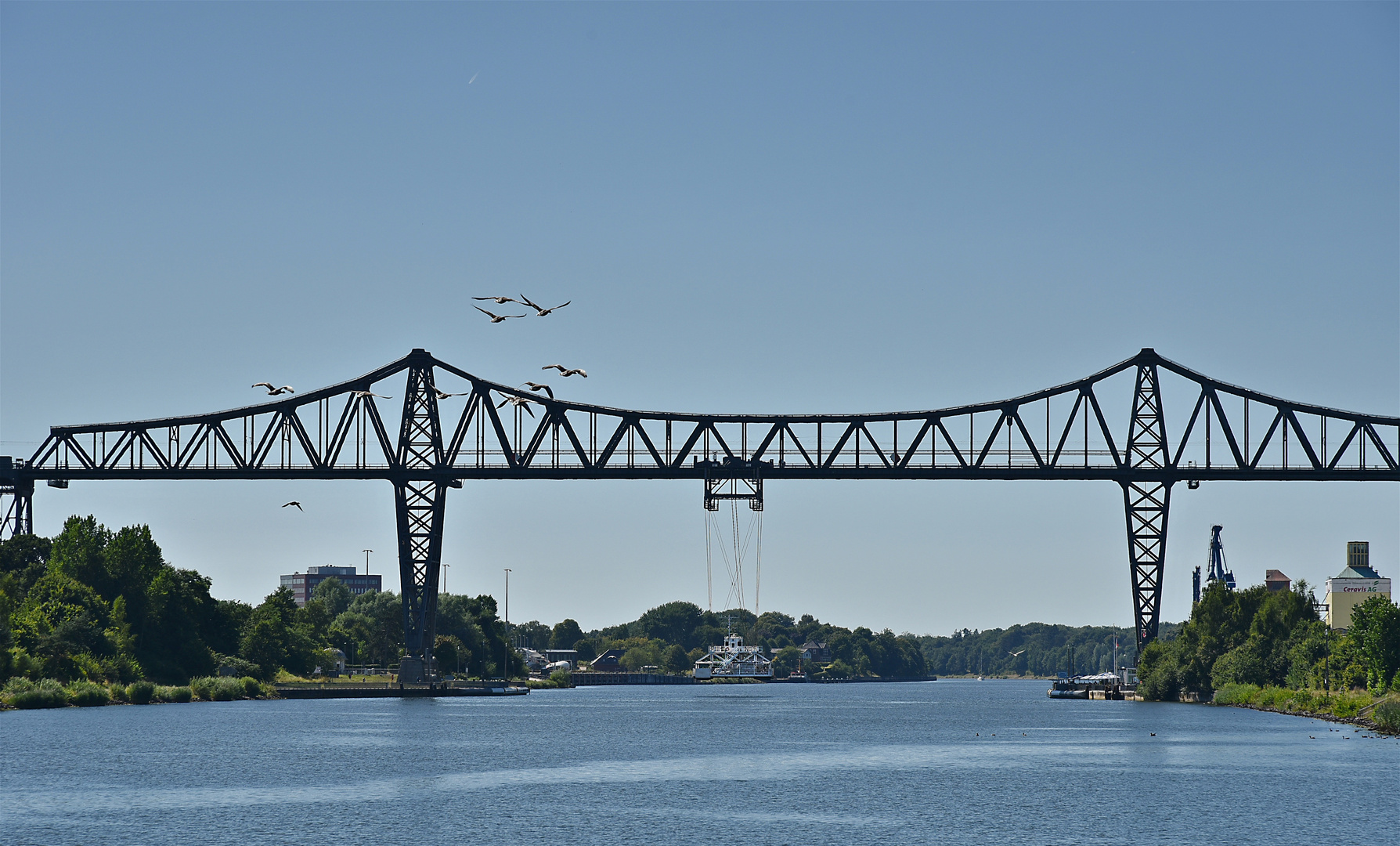 Hochbrücke Rendsburg 02 mit Schwebefähre