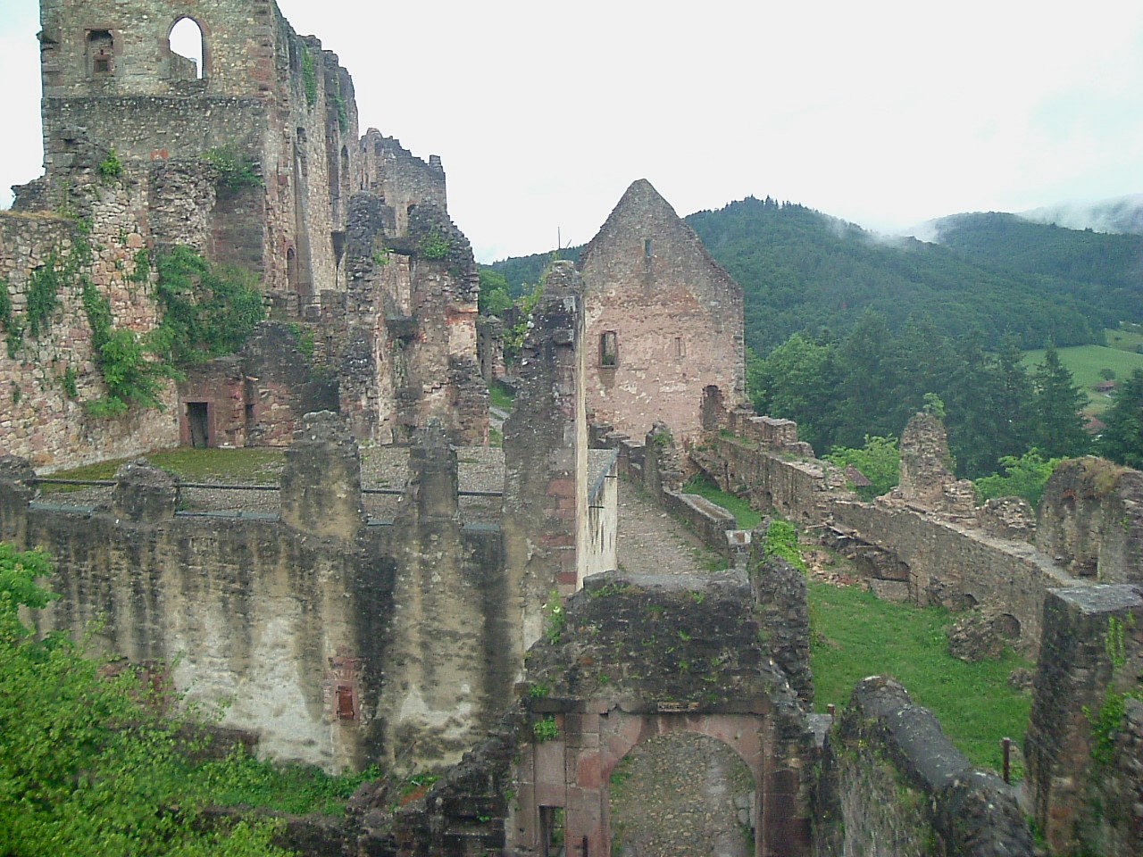 Hochburg in the rain