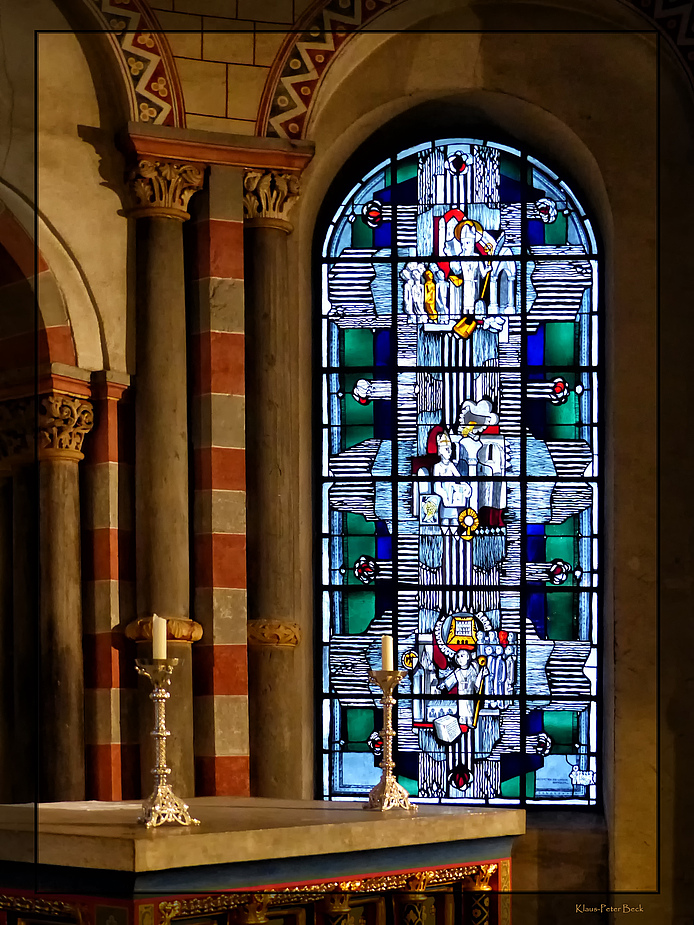 Hochchor Kirchenfenster Abtei Brauweiler