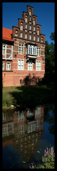 Hochformatpanorama vom Bergedorfer Schloß