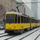 Hochgleis im Schnee