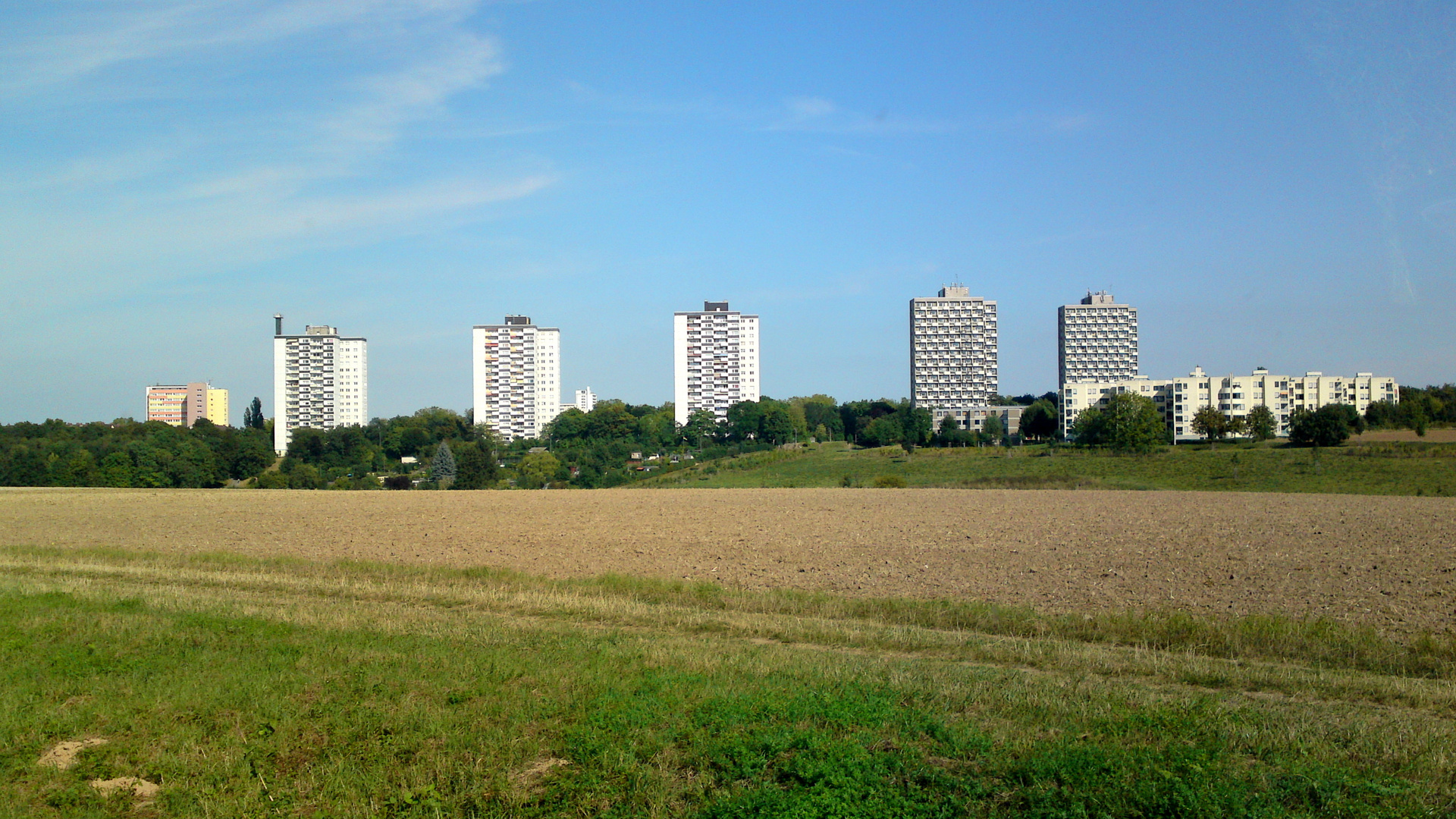 Hochhäuser Berliner Siedlung Mainz.
