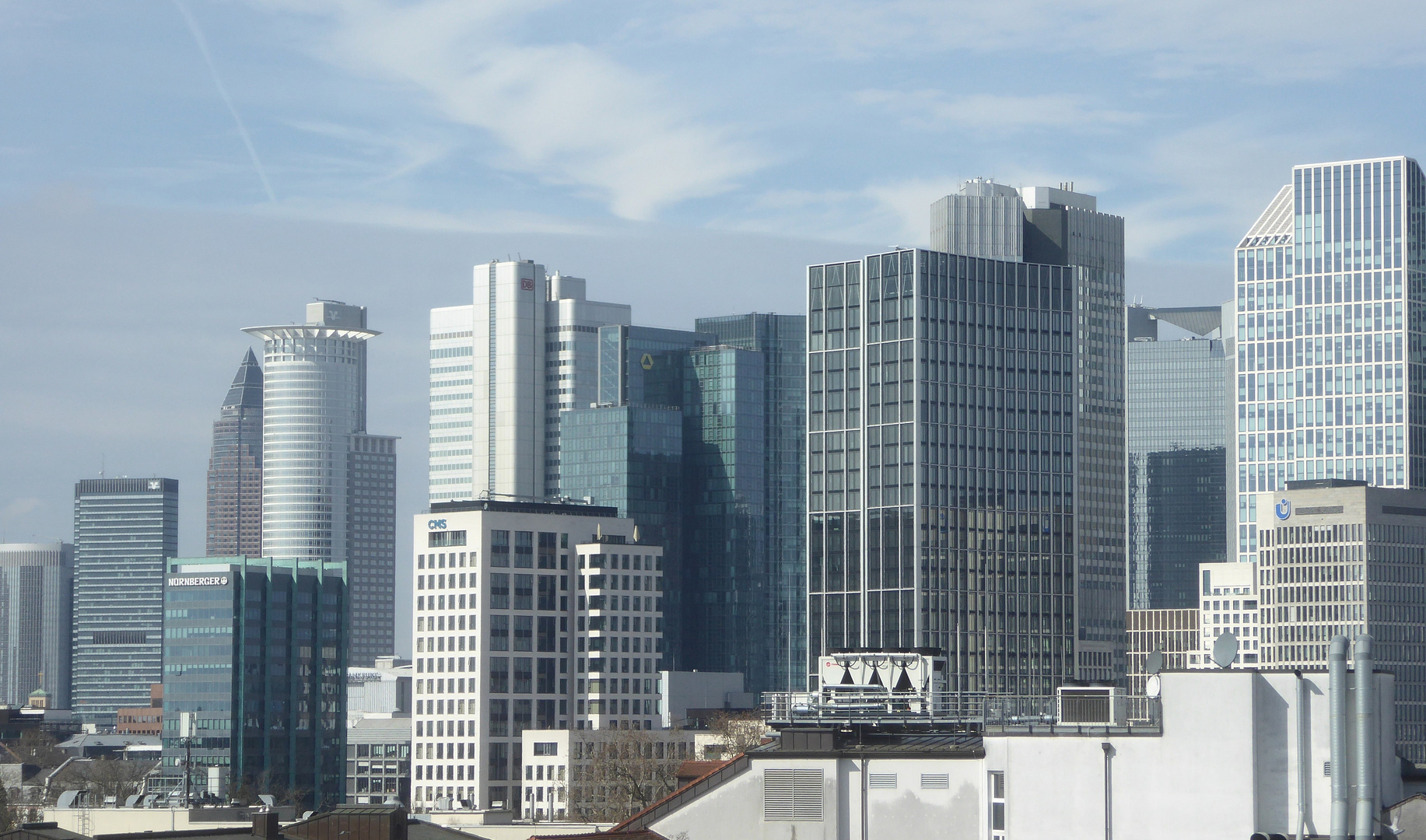 Hochhäuser bis Messeturm in Frankfurt/Main