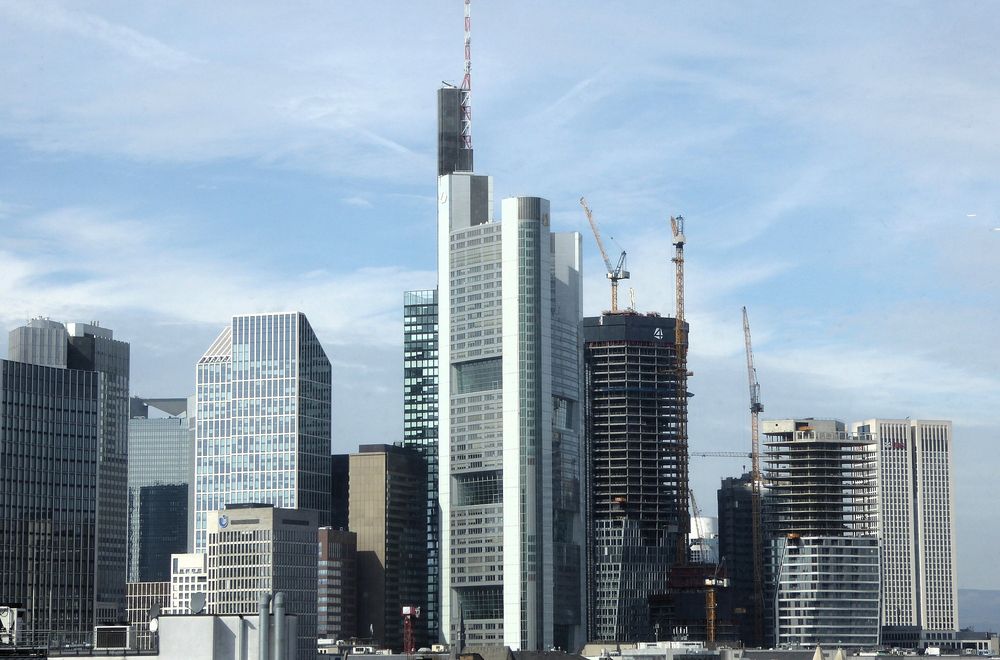 Hochhäuser in Frankfurt, zT im Bau