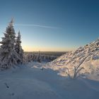 Hochharz Winter Abenddämmerung