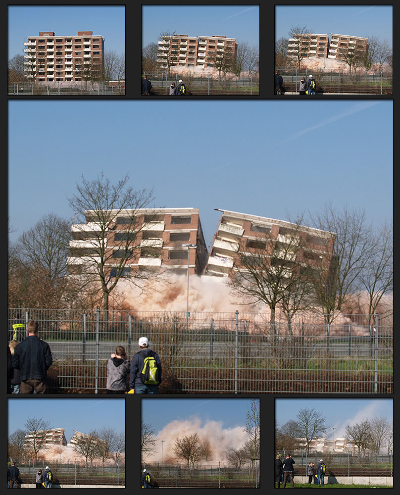 Hochhaus - Sprengung Weeze 11.03.2007