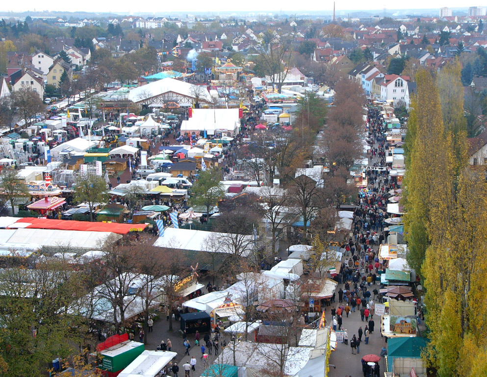 Hochheim - Markt von oben