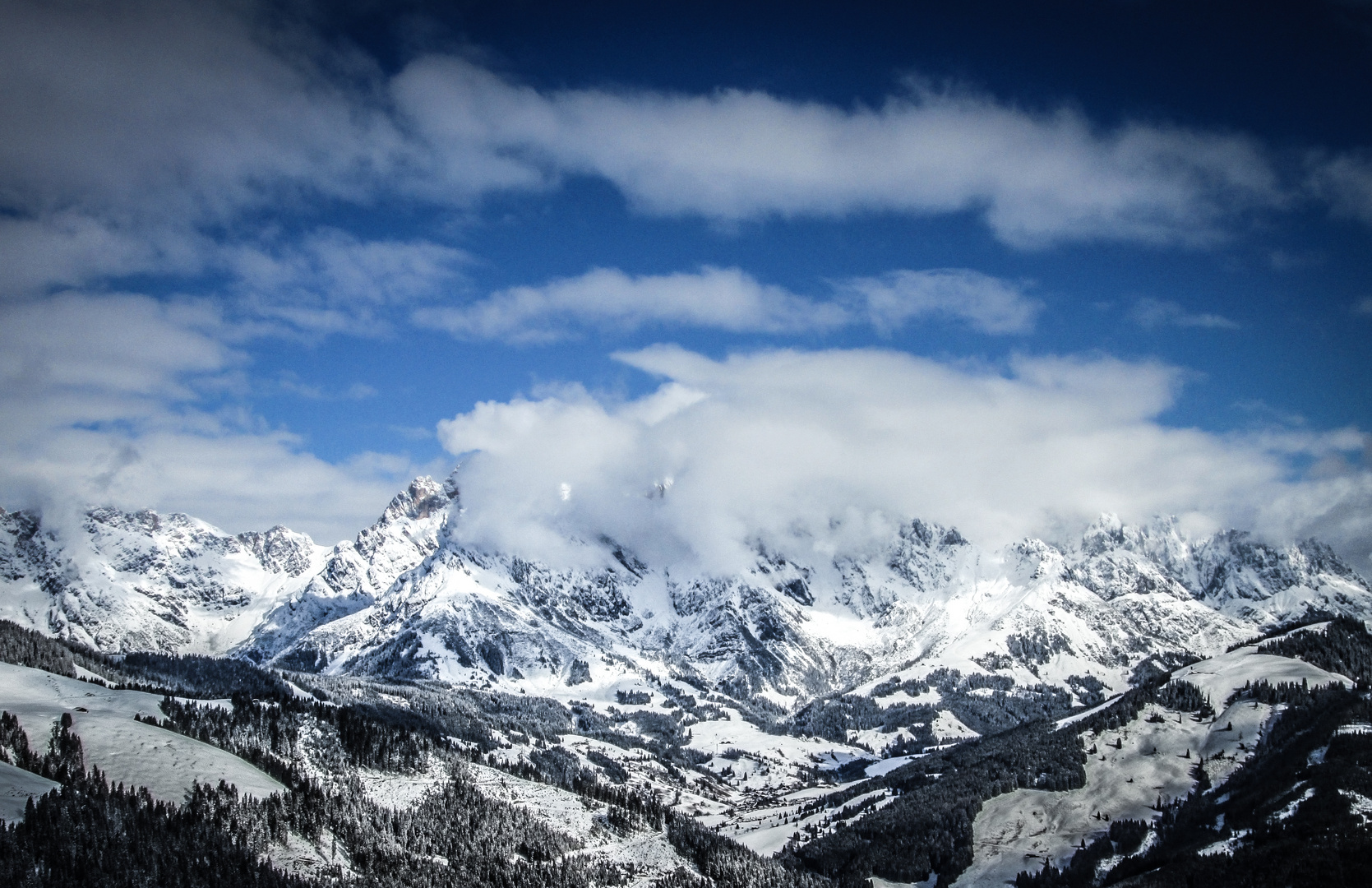 Hochkönig in Wolken