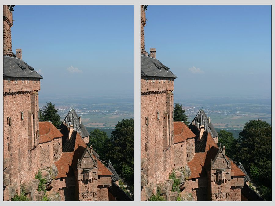 Hochkönigsburg im Kreuzblick