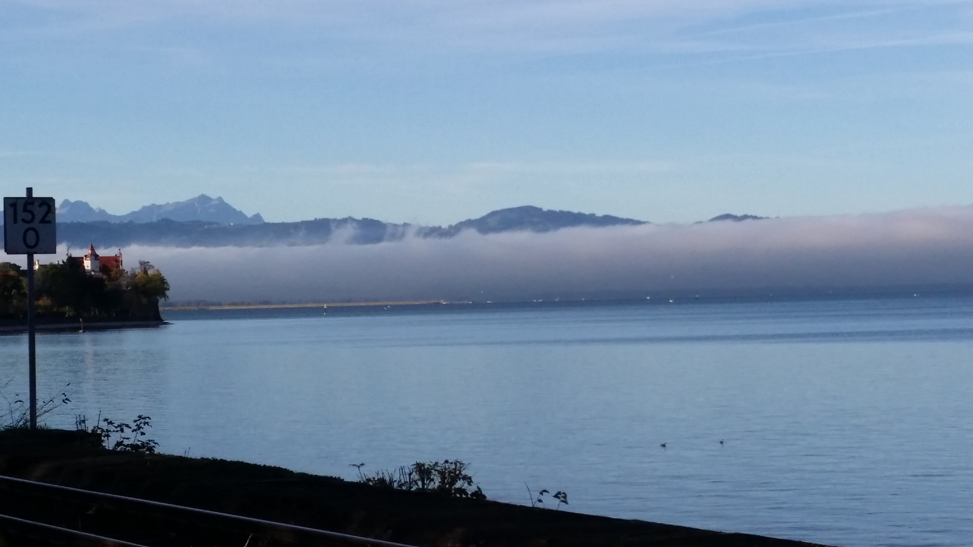 Hochnebel über dem Bodensee