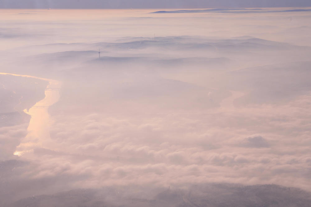 Hochnebel über Koblenz