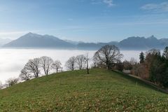 Hochnebel über Thun