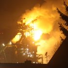 Hochofenbrand bei der Dillinger Hütte