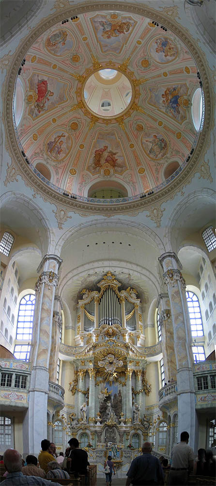 Hochpanorama der Frauenkirche in Dresden