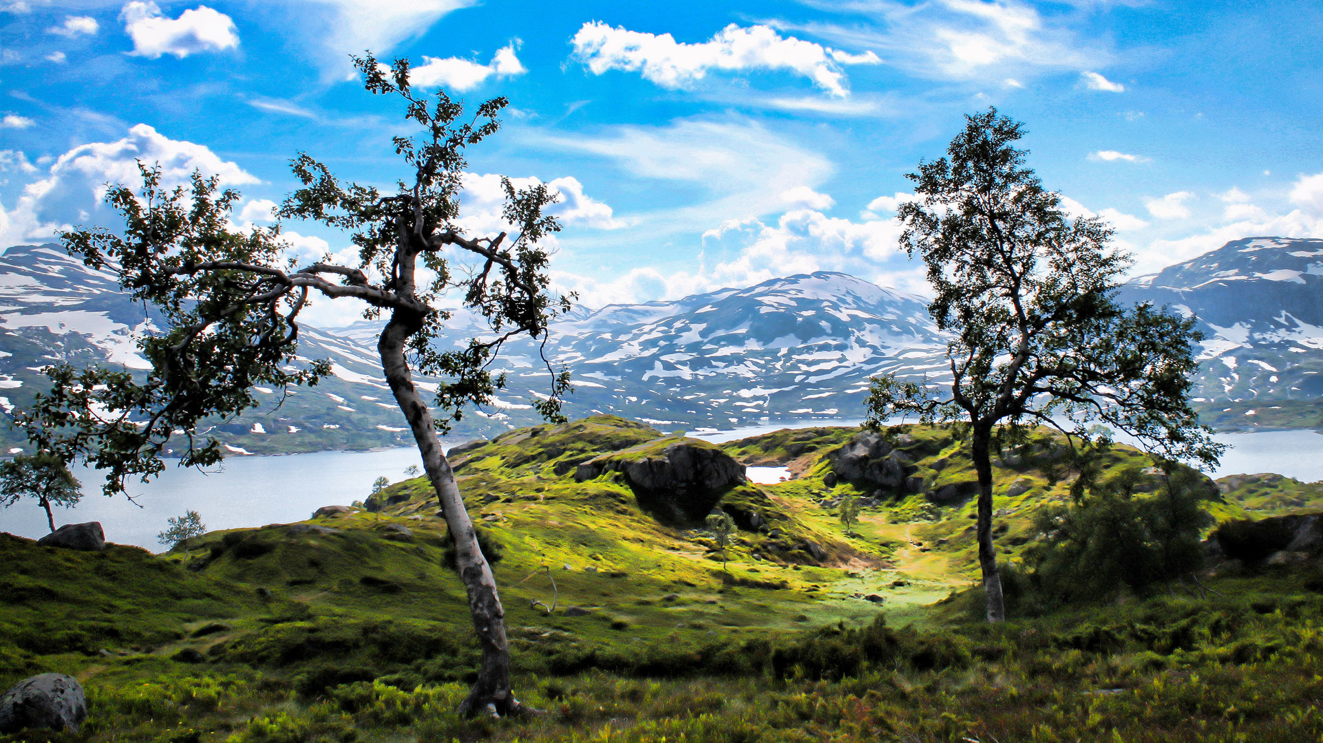 Hochplateau in Norwegen - Sommer, Sonne... und Schnee