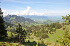 Hochries-Seitenalm, Blick auf den Heuberg