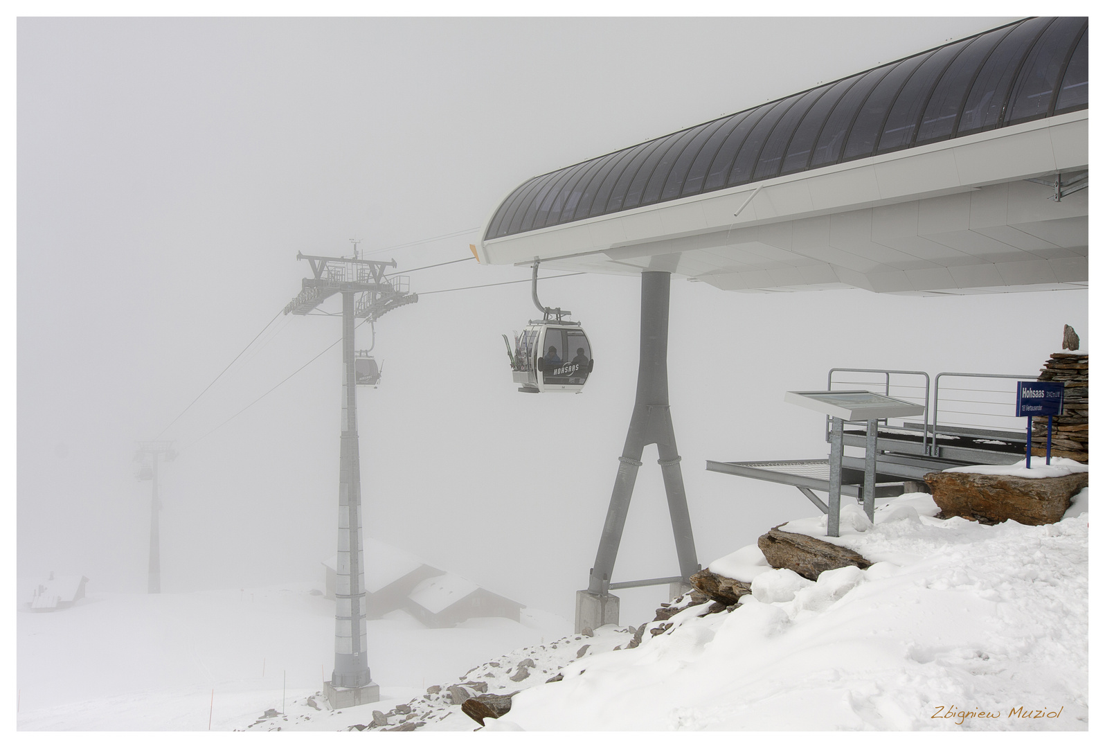 Hochsaas im Nebel