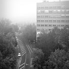 Hochschule im Nebel