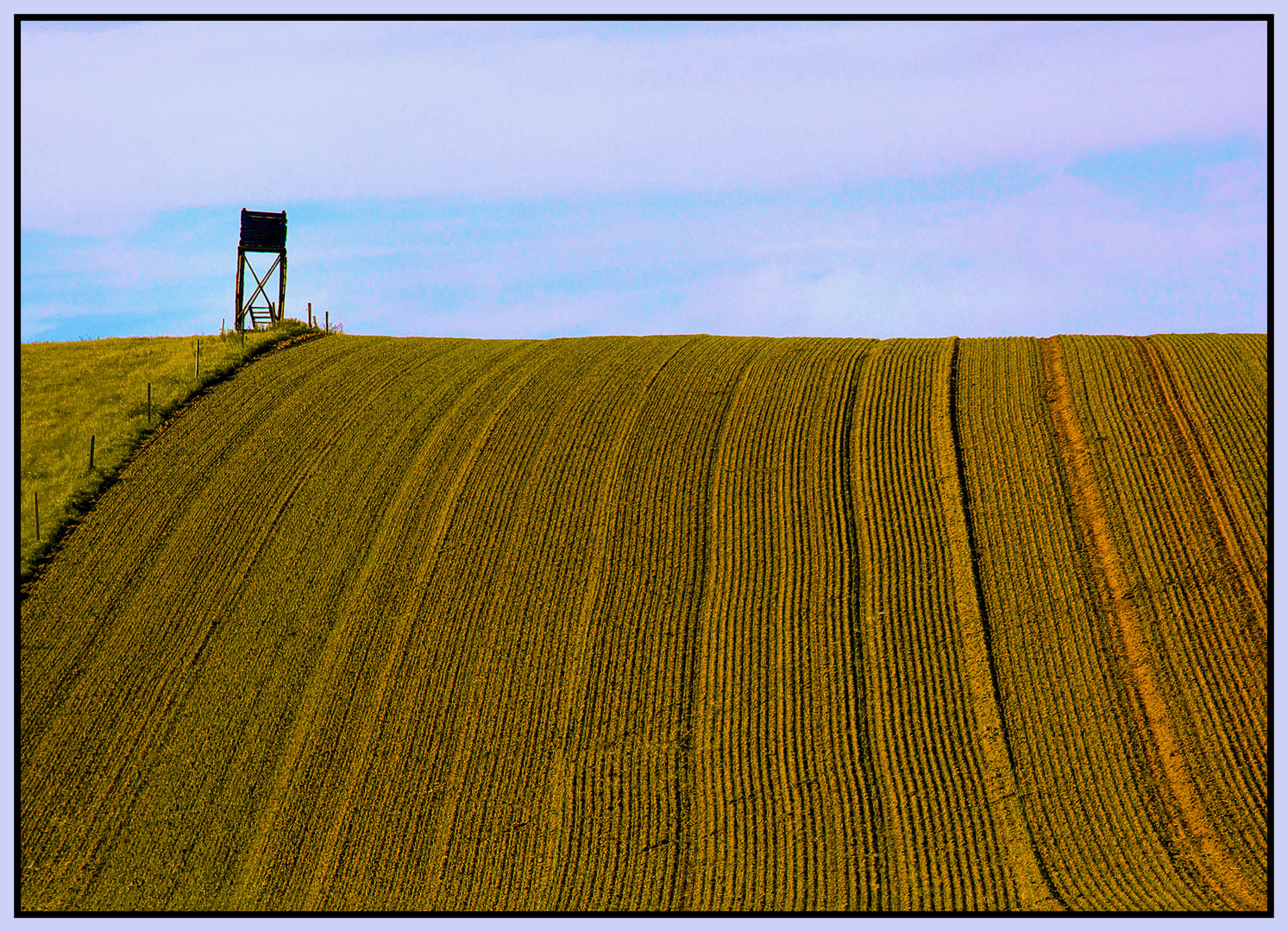 Hochsitz am Feldrand