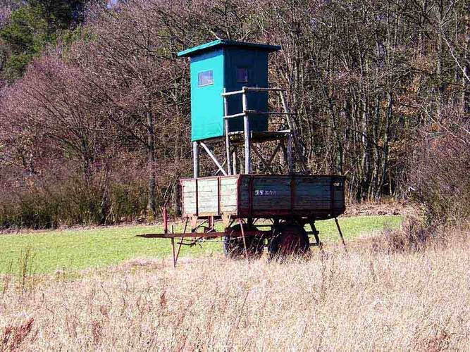 Hochsitz auf Rädern