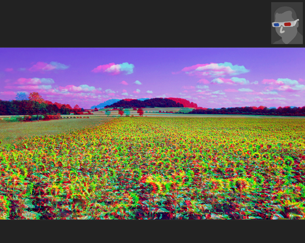 Hochsommer in 3D Anaglyphe