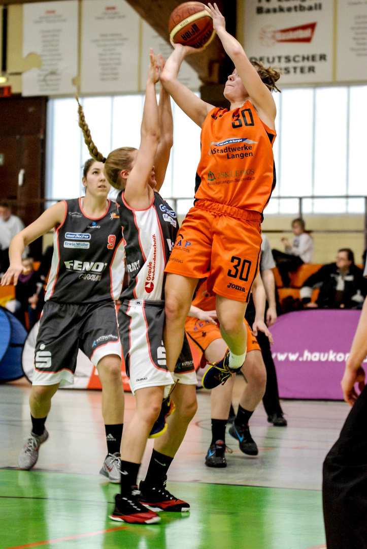 Hochsprung. Rhein-Main Baskets Bundesliga Februar 2014