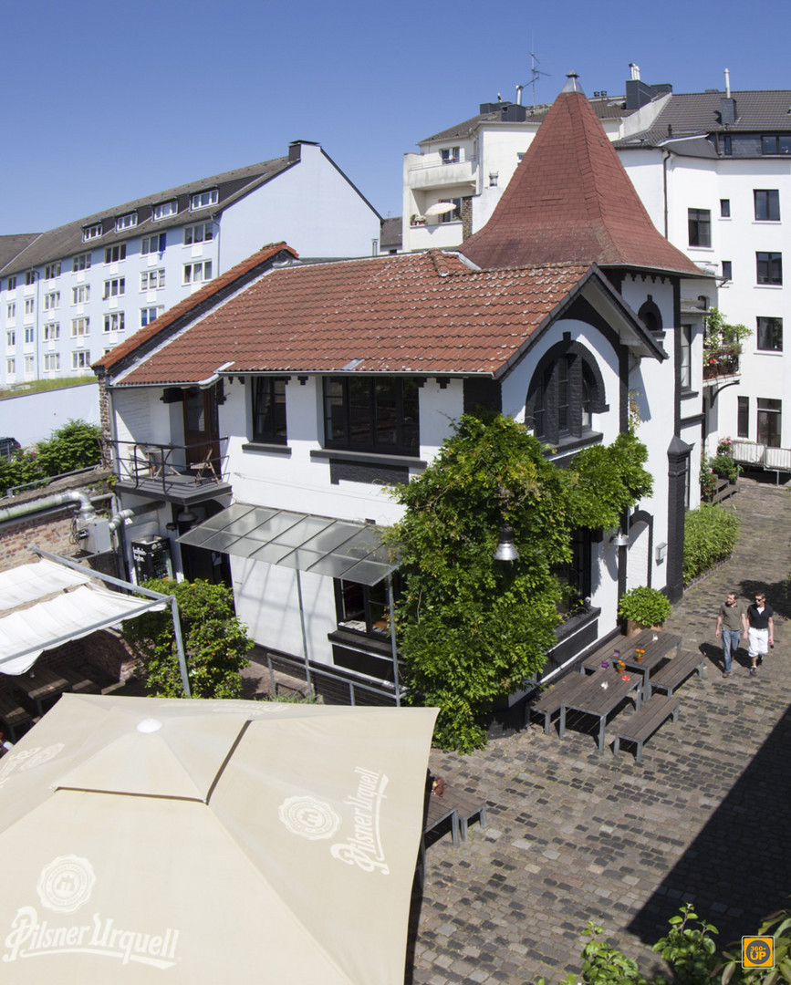 Hochstativ-Luftbild Restaurant Spoerl Fabrik