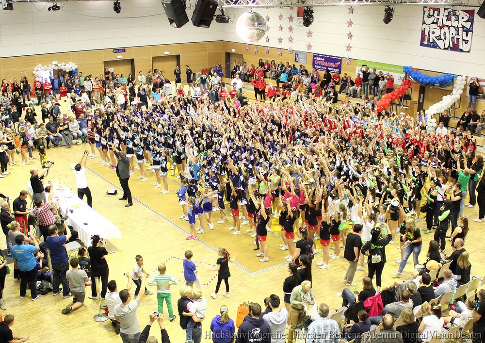 Hochstativfotografie in der Lindenhalle Wolfenbüttel - Cheer Trophy 2014 (Motiv I von III)