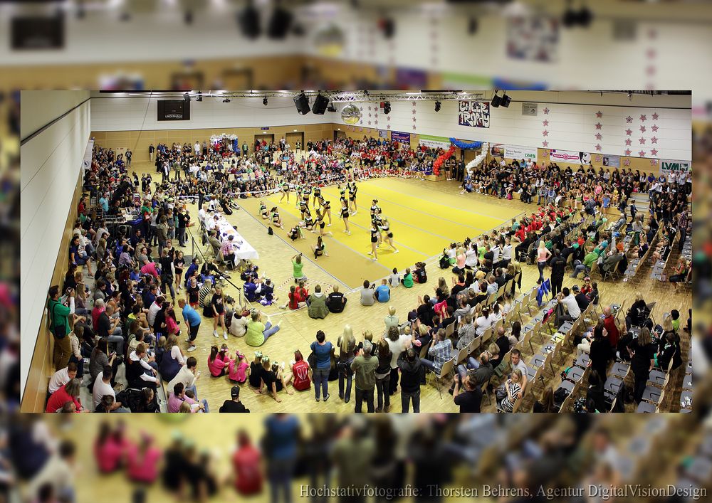 Hochstativfotografie in der Lindenhalle Wolfenbüttel - Cheer Trophy 2014 (Motiv II von III)