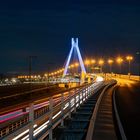 Hochstraße Ludwigshafen - Blick auf die Pylon-Brücke