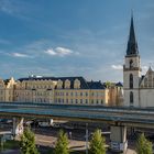 Hochstraße, Propsteikirche und St. Barbara und St. Elisabeth Krankenhaus