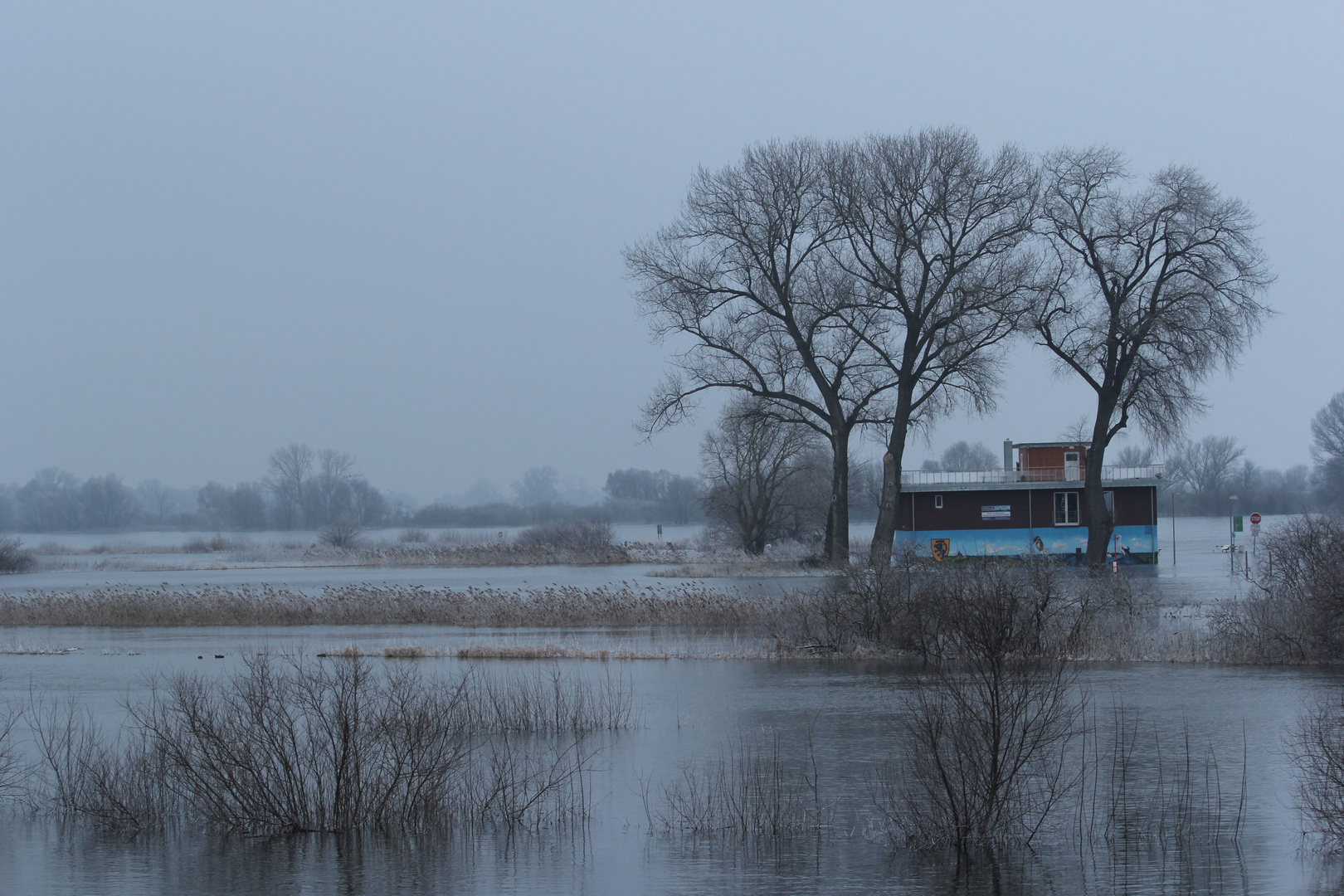 Hochwasser 2013, Bleckeder Fährhaus